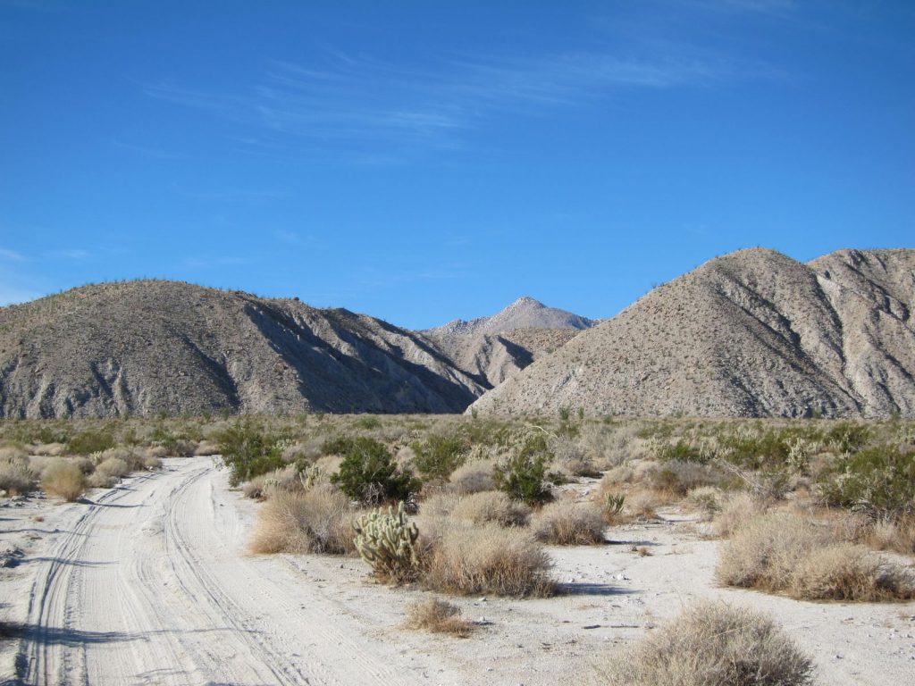 Driving Through Indian Valley Anza Borrego